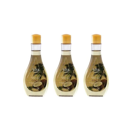 Imagem de Oleo Capilar Muriel Vita Capili 80Ml Coco - Kit Com 3Un
