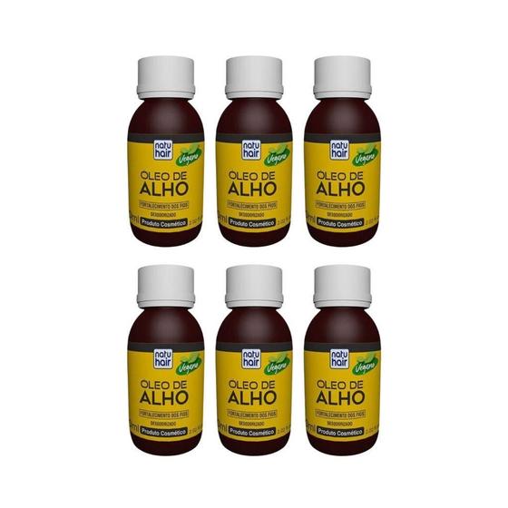 Imagem de Oleo Capilar Natuhair 60Ml Alho - Kit Com 6Un