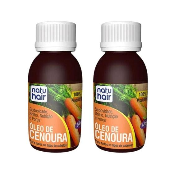 Imagem de Oleo Capilar Natuhair 60Ml Cenoura - Kit Com 2Un