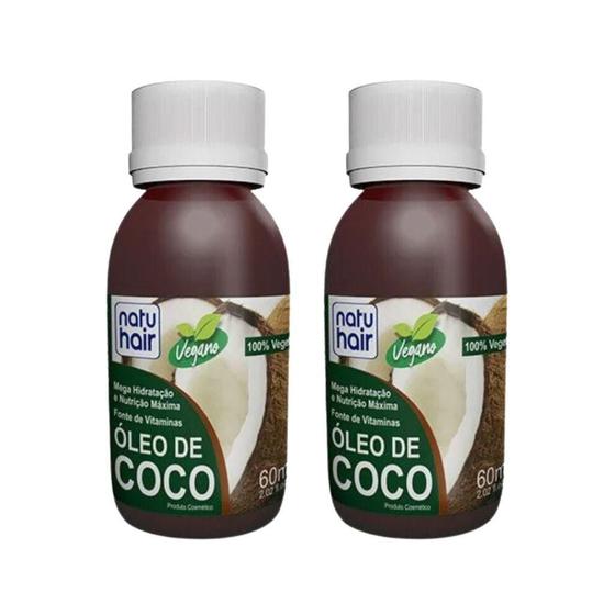 Imagem de Oleo Capilar Natuhair 60Ml Coco - Kit Com 2Un