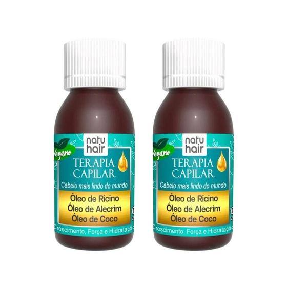 Imagem de Oleo Capilar Natuhair 60Ml Terapia Capilar - Kit Com 2Un