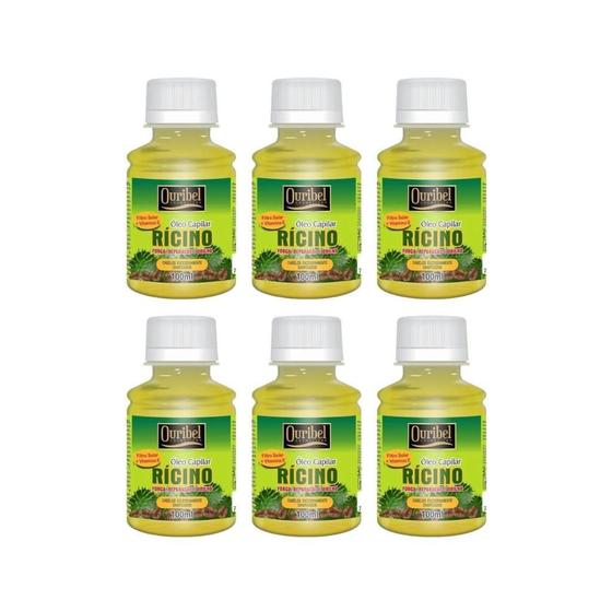 Imagem de Oleo Capilar Ouribel Ricino 100Ml - Kit Com 6Un