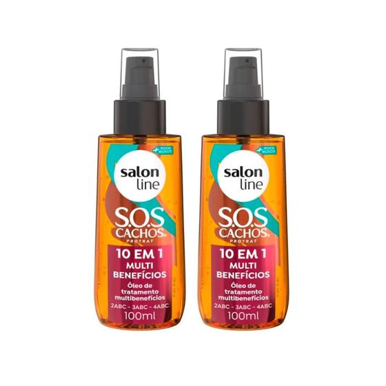 Imagem de Oleo Capilar Salon Line 100ml Sos Cachos 10em1 Multi-Kit2un