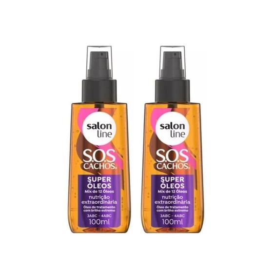 Imagem de Oleo Capilar Salon Line 100Ml Sos Cachos Super Oleos- Kit2Un