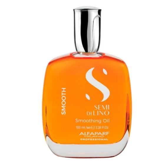 Imagem de Óleo Capilar Semi Di Lino Smooth 100ml Alfaparf Disciplinante para Cabelos Rebeldes Liso Sem Frizz