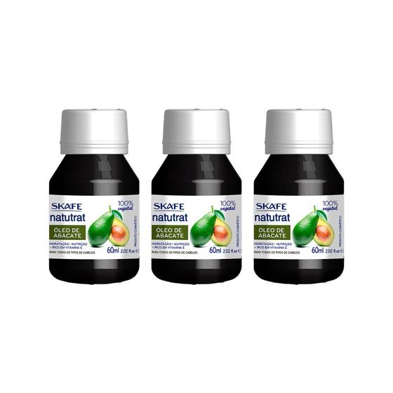 Imagem de Oleo Capilar Skafe Natutrat Abacate 60ml-Kit C/3un