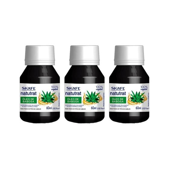 Imagem de Oleo Capilar Skafe Natutrat Babosa 60Ml-Kit C/3Un