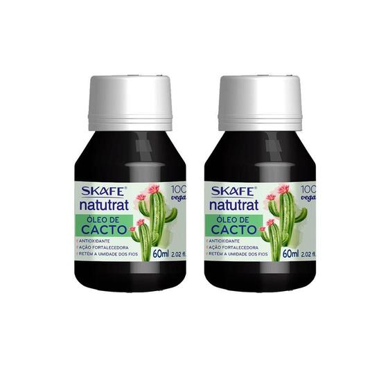 Imagem de Oleo Capilar Skafe Natutrat Cacto 60Ml - Kit Com 2Un
