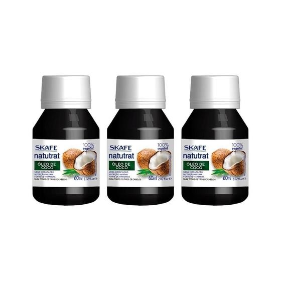 Imagem de Oleo Capilar Skafe Natutrat Coco 60Ml-Kit C/3Un