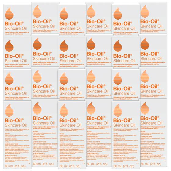 Imagem de Óleo corporal Bio-Oil Skincare Vitamina E para cicatrizes, 60 ml, pacote com 24