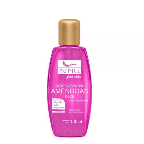 Imagem de Óleo Corporal de Amêndoas Rosa Mosqueta Nupill 100ml