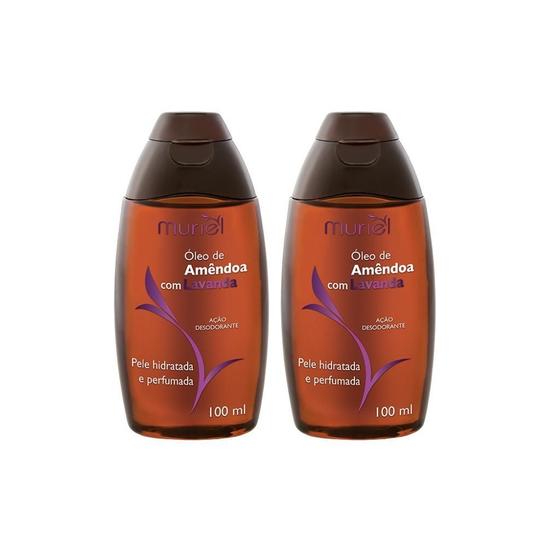 Imagem de Oleo Corporal Muriel 100Ml Amendoas Com Lavanda - Kit 2Un