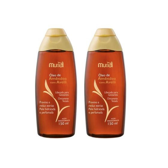 Imagem de Oleo Corporal Muriel 150Ml Amendoas Com Avela - Kit Com 2Un