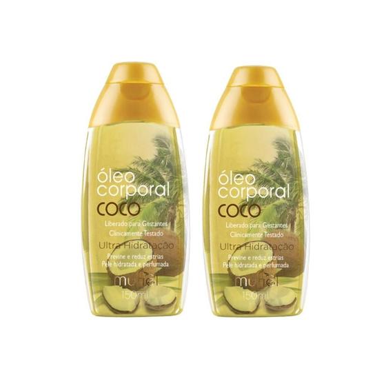 Imagem de Oleo Corporal Muriel 150Ml Amendoas Com Coco - Kit Com 2Un