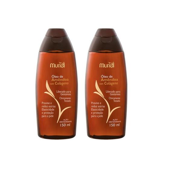 Imagem de Oleo Corporal Muriel 150Ml Amendoas Com Colageno - Kit C/2Un