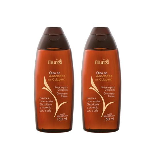 Imagem de Oleo Corporal Muriel 150ml Amendoas Com Colageno - Kit C/2un