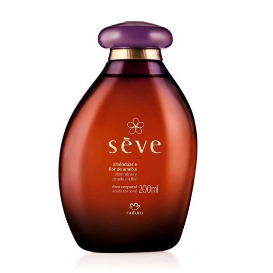 Óleo corporal sève amêndoas e flor de ameixa natura 200ml Menor preço em Óleo corporal sève amêndoas e flor de ameixa natura 200ml