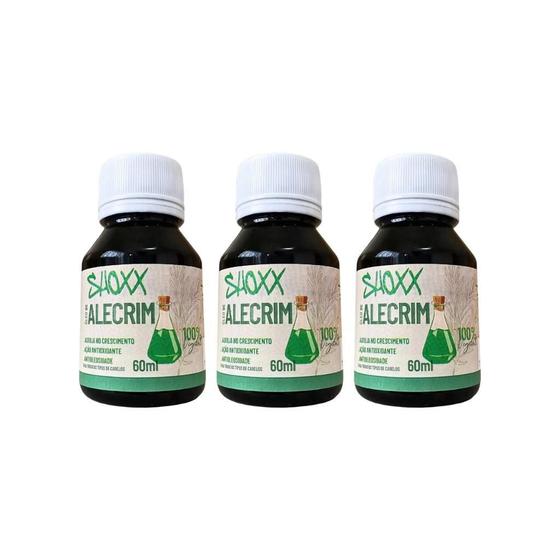 Oleo De Alecrim Shoxx 60Ml-Kit C/3Un Imagem de Oleo De Alecrim Shoxx 60Ml-Kit C/3Un