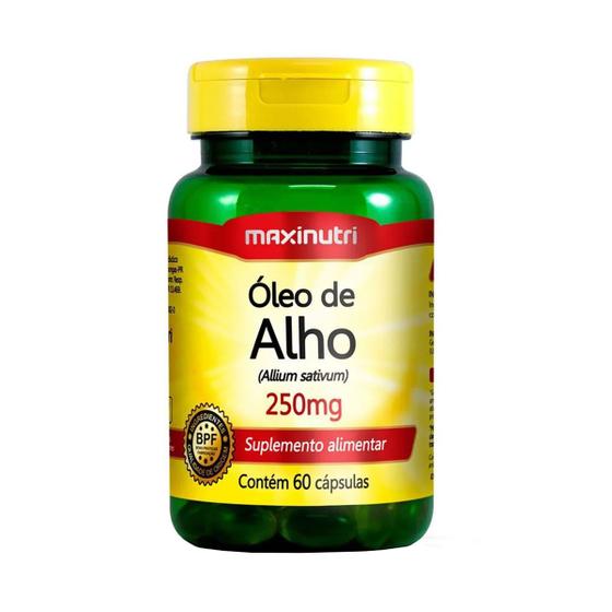 Imagem de Óleo de Alho 250mg 60 Cápsulas - MaxiNutri