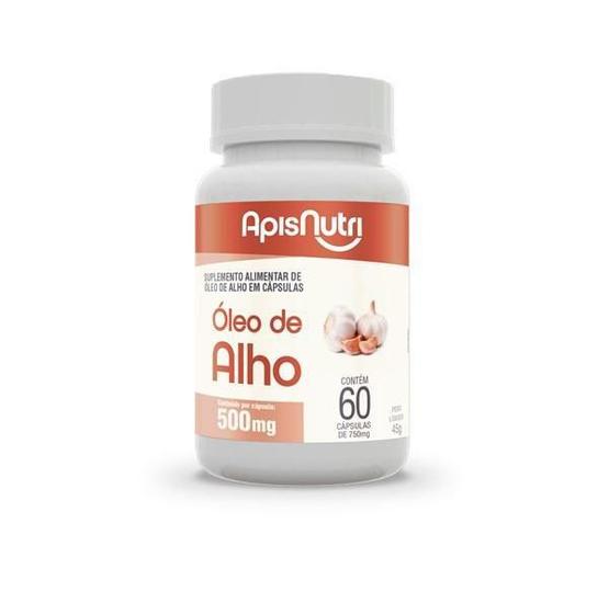 Imagem de Óleo De Alho 500Mg 60 Cáps - Apisnutri