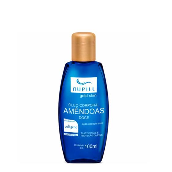 Imagem de Óleo De Amêndoas Nupill Colágeno Natural Gold Skin 100ml