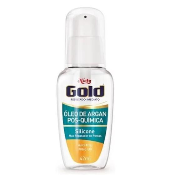 Imagem de Óleo De Argan Reparador De Ponta Pós Química 42Ml Niely Gold