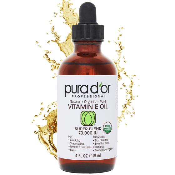 Imagem de Óleo de Banho PURA D'OR com Vitamina E (70.000 UI) - 120ml - Orgânico