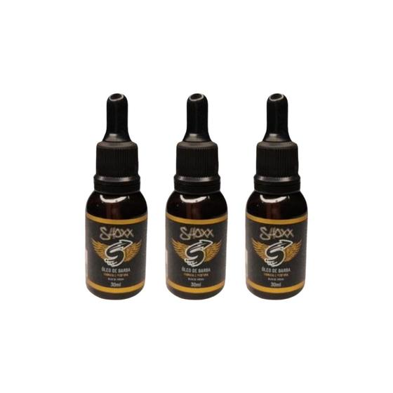 Imagem de Oleo de Barba Shoxx Argan 30ml - Kit C/ 3un
