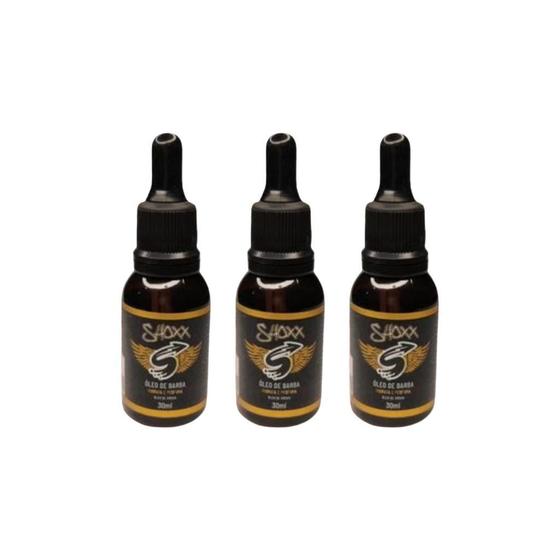 Imagem de Oleo De Barba Shoxx Argan 30Ml - Kit Com 3Un