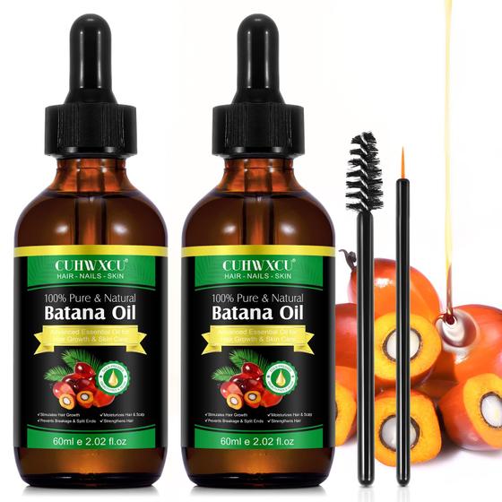 Imagem de Óleo de Batana CUHWXCU para Crescimento Capilar - Kit com 2 Unidades (60ml cada) - 100% Natural