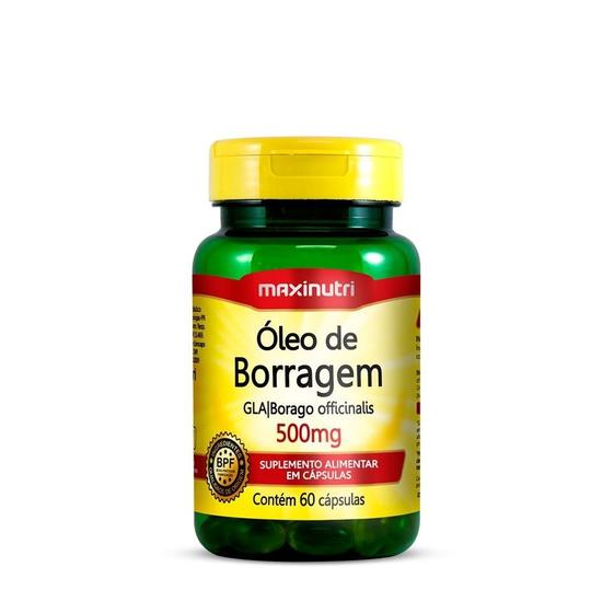 Imagem de Óleo de Borragem 500mg (60 caps) - Padrão: Único