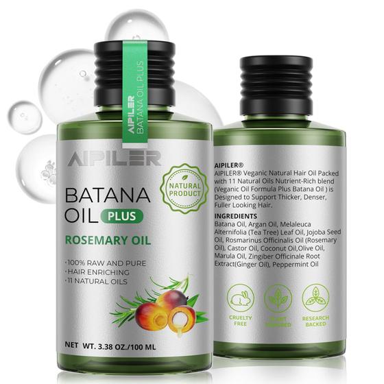 Imagem de Óleo de Cabelo AIPILER Batana com Alecrim - 100ml - Estimula o Crescimento