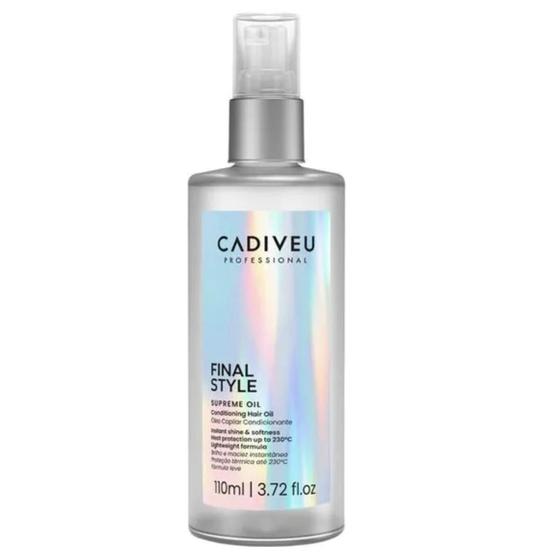 Imagem de Óleo de Cabelo Final Style Supreme 110ml Cadiveu com Nutrição Brilho Intenso e Proteção Térmica