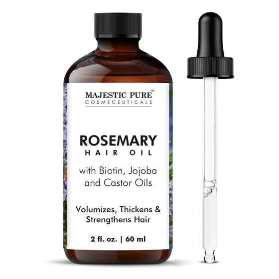 Imagem de Óleo de Cabelo Majestic Pure Rosemary com Biotina - 60ml - Para Crescimento Capilar