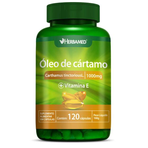 Imagem de Óleo De Cartamo 1000mg 120 Capsulas Herbamed