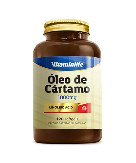 Imagem de Óleo de Cártamo 1000mg VitaminLife CA Linoleic Acid 120 Cápsulas