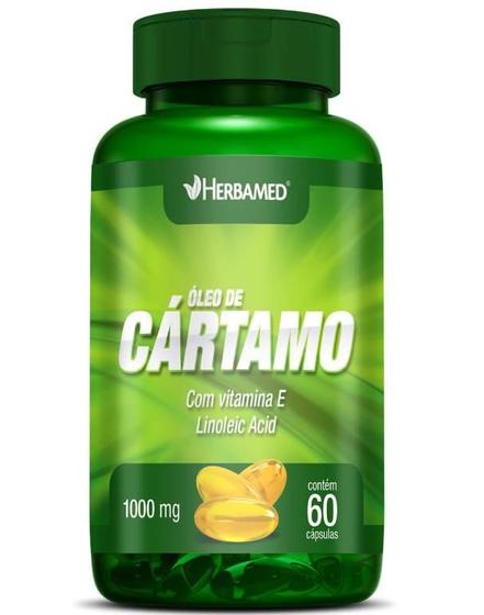 Imagem de Oleo de Cartamo com Vitamina E - 60 Cápsulas - Herbamed