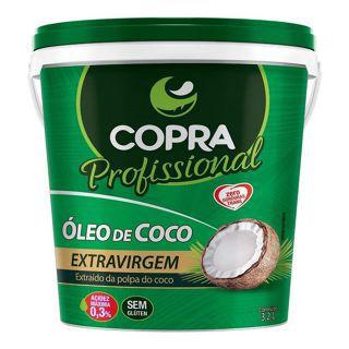 Imagem de Óleo de Coco Balde 3,2L Extra Virgem Profissional Copra