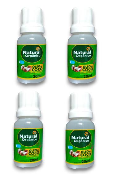 Imagem de Óleo de coco Extra Virgem 20ml  / kit com 4 unidades
