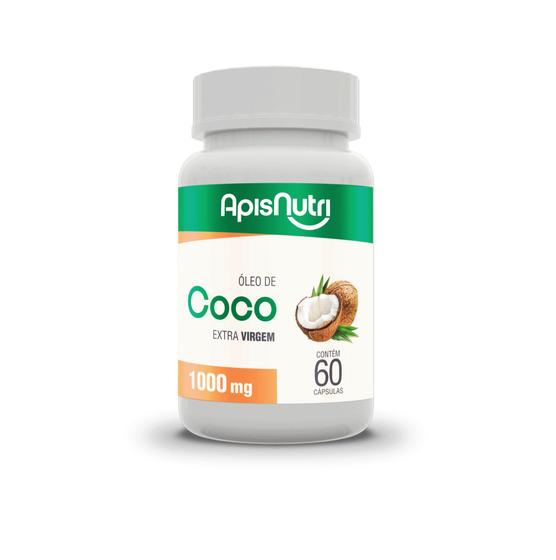 Imagem de Óleo de Coco Extra Virgem 60 Cápsulas - Dna Verde - Apisnutri