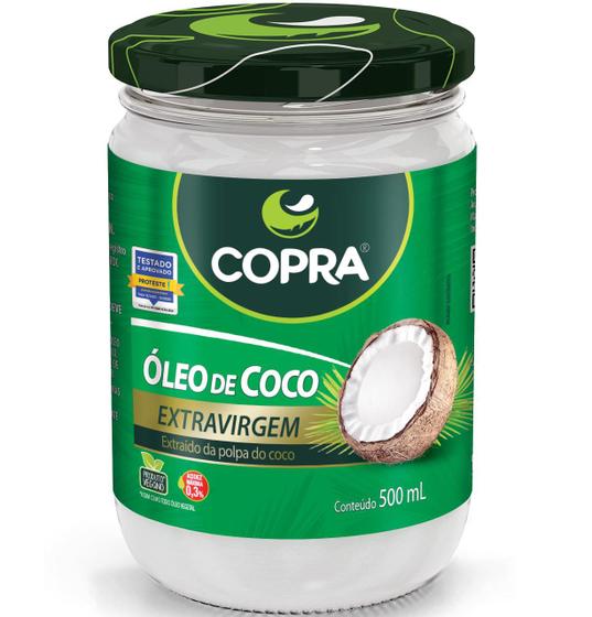 Imagem de Óleo de Coco Extra Virgem Sem Glúten 500ml Vidro Copra