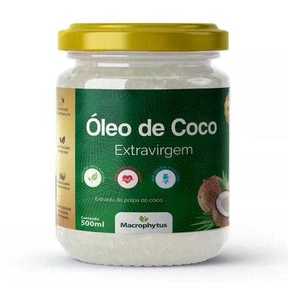 Imagem de  Óleo de coco (Linha Premium) Extraído da (Poupa do Coco) 500ml Macrophytus
