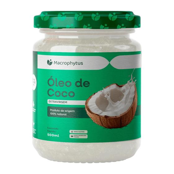 Imagem de Óleo de coco Premium Extraído da Polpa do Coco - 500ml Macrophytus