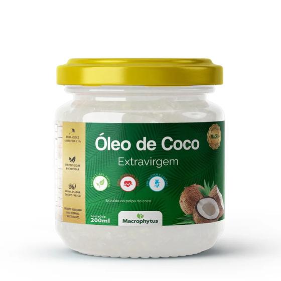 Imagem de Óleo de coco Premium Extraído da Polpa do Coco - 500ml Macrophytus