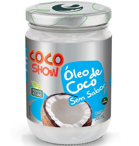 Imagem de Óleo de Coco Sem Sabor E Sem Cheiro 500ml Vidro Coco Show - Copra