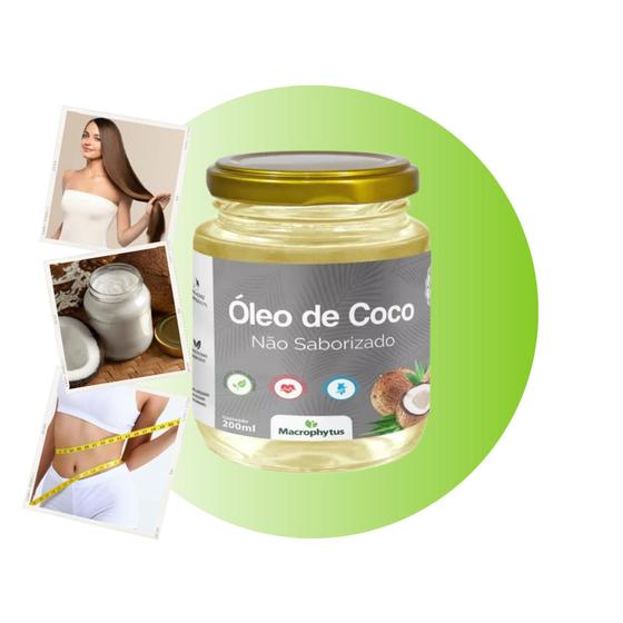 Imagem de Óleo de coco Sem Sabor - Macrophytus vidro 200 ml