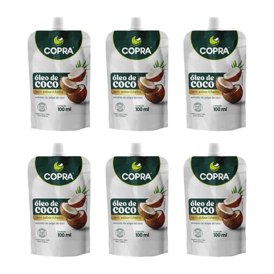 Imagem de Óleo de Coco Sem Sabor Pouch sem Glúten 100ml - 6 uni.