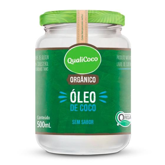 Imagem de Óleo de coco sem sabor Qualicoco 500 ml orgânico