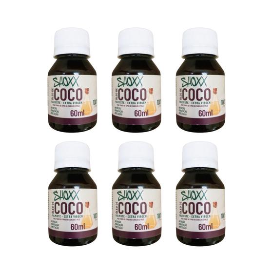 Imagem de Oleo de Coco Shoxx Palmiste 60ml - Kit C/ 6un