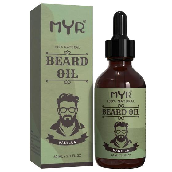 Imagem de Óleo de crescimento de barba MYR para homens com óleo mineral e amêndoa doce 60mL